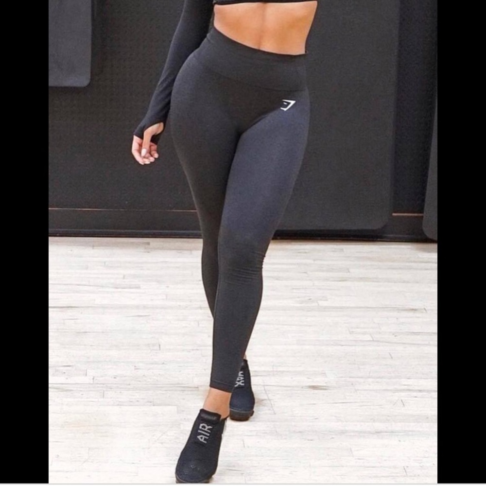 Gymshark Vital Seamless Leggings - Black Marl